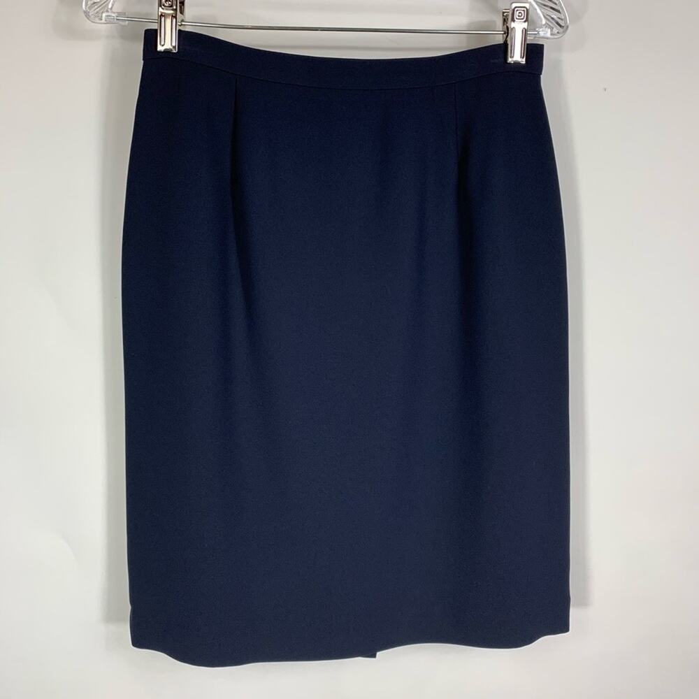 Annex Navy Blue Pencil Skirt Sz 8 Lined
